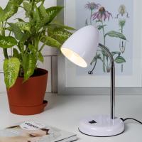 Светильник настольный 40Вт Е27 белый подставка ЭРА