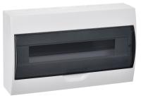 Бокс 18мод навесной белый черная прозрачная дверь IP41 ЩРН-П GENERICA (IEK)