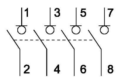 Выключатель-разъединитель 4Р 40А ВН-102 DEKraft