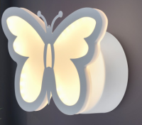 Светильник настенный (бра) свд 20Вт 2750К-5850К 1500лм белый Rivoli бабочка модерн