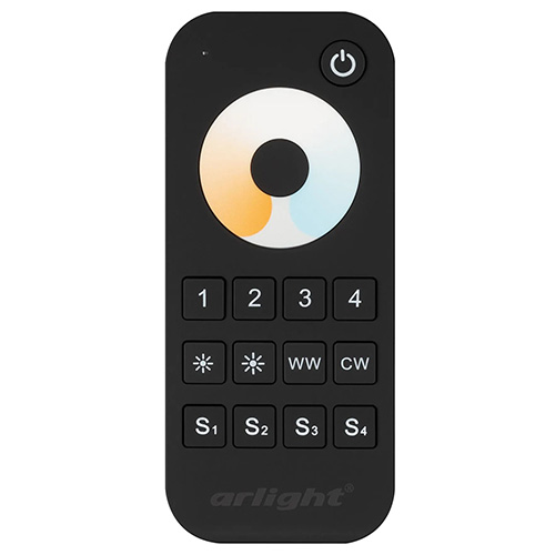 Пульт IP20 пульт Arlight черный, 4 зоны