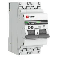 Автомат 2Р 40А C 4,5кА ВА47-63 EKF PROxima 