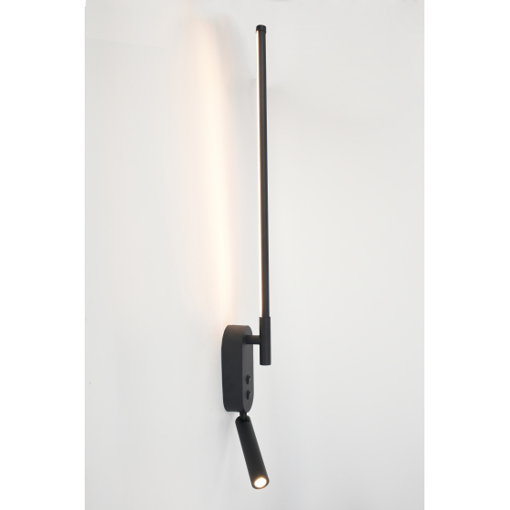 Светильник настенный (бра) свд 17Вт 3000K 438лм черный Rivoli