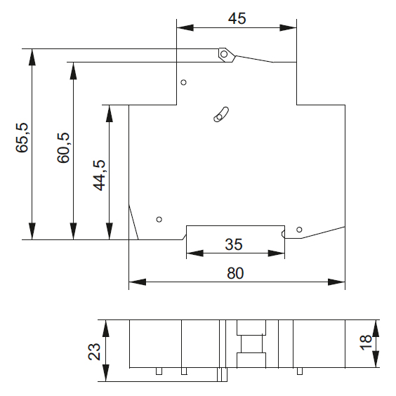 Расцепитель независимый РН47-60М на DIN-рейку для ВА47-60M IEK