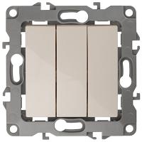 ЭРА12 слоновая кость выключатель 3кл скрытая 10А IP20 