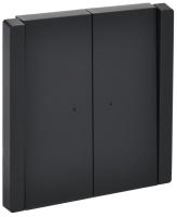 Фортепиано черный выключатель 2кл с подсветкой скрытая 10А IP20 