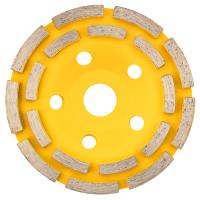 Чашка алмазная шлифовальная, двухрядная 125*22,2мм KRANZ