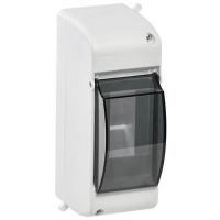 Бокс 2мод навесной белый прозрачная дверь IP30 КМПн IEK