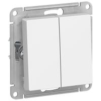 Атлас лотос выключатель 2кл скрытая 10А IP20 