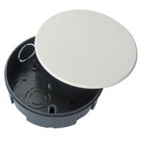 Коробка 106*17 круг бетон с крышкой IP20 У-191 