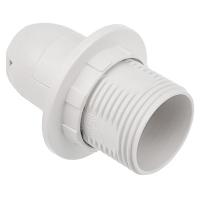 Патрон подвесной E14 пластик с кольцом белый Rexant 