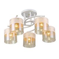 Светильник потолочный (люстра) 5*40Вт E27 белый/патина 