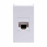 Компьютерная розетка RJ-45 кат.5E, «Viva», 1 мод., белая DKC