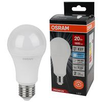 Лампа свд Е27 20Вт 6500К 1600лм стандарт А70 матовая  Osram LED Value black
