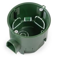 Коробка 68*60 круг бетон IP30 Промрукав со стык.узлами зеленый