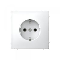 АртГэллери белый розетка скрытая 1-мест заземление IP20  быстрозажим. клем.