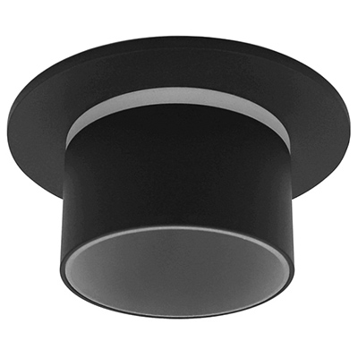 Светильник точечный G5.3 круг черный встраиваемый TECHNO SPOT