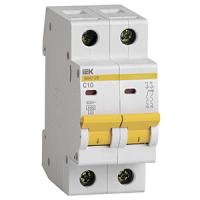 Автомат 2Р 10А C 4,5кА ВА47-29 IEK