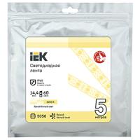 Лента свд 12В 14,4Вт/м 60свд/м 3000К 5050 IP65 IEK 5м