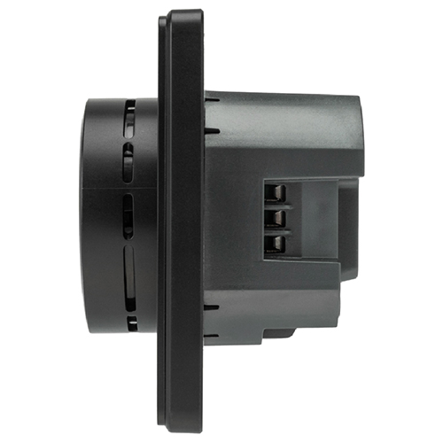 Миле Раунд терморегулятор теплого пола скрытая 10А программируемый черный Kranz Wi-Fi