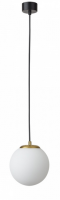 Светильник подвесной (люстра) 1*40Вт Е14 черный/бронза шар 150мм