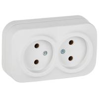 GLORY Роз. 2-я без з/к/ш о/у 10А РС22-2-ХБм бел. м. IEK