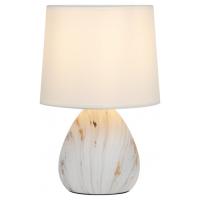 Светильник настольный 1*40Вт E14 белый/золото 