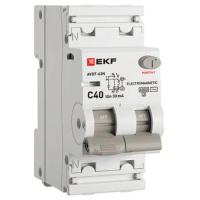 Автоматический выключатель дифференциального тока АВДТ-63N 1P+N 40А 30мА характеристика C тип AC электромеханический 6кА PROXIMA EKF
