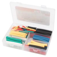 Трубка ТУТ 3/1, 6/2, 9/3, 12/4мм разноцветный 0,01м с клеем 126шт