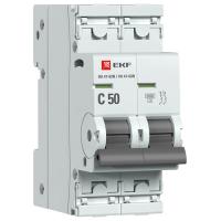 Автомат 2Р 50А C 6кА ВА47-63N EKF PROxima 