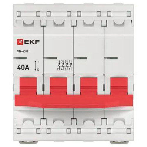 Выключатель нагрузки 4Р 40А ВН-63N EKF PROxima