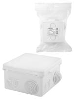 Коробка 80*80*50 квадрат белый IP54 TDM