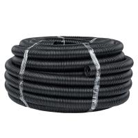 Труба гофра 40мм  легкая 25м EKF черный с протяжкой 