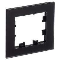 Атлас черный рамка 1-ая универсально матовое стекло