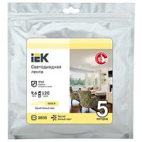 Лента свд 12В 9,6Вт/м 120свд/м 3000К 2835 IP65 IEK 5м