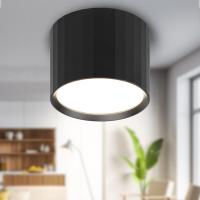 Светильник даунлайт 1*12Вт GX53 цилиндр черный накладной ЭРА