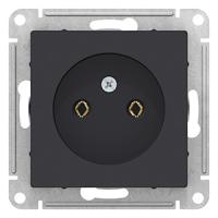 AtlasDesign карбон розетка скрытая 1-мест IP20 