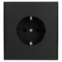 MIELE STRONG Розетка 1-ая с/з с/у, со шторками 16А антрацит KRANZ