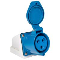 Розетка силовая стационарная 32А 2P+PE IP44 123 EKF 