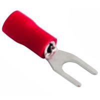 Наконечник вилка 0,5-1,5мм2 4мм изолированный красный ПВХ НВИ Rexant 100шт