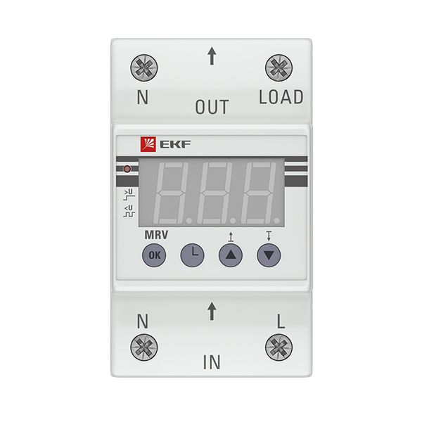 Реле напряжения 1ф 40А 3мод MRV EKF ЖКИ