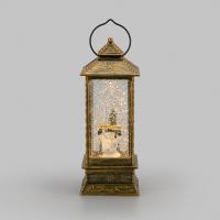 Светильник Снеговик 10,5х10,5х28смсм 2свд теплый белый USB, с эффектом снегопада