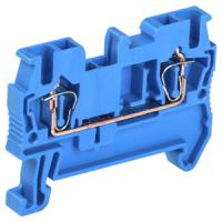 Зажим клеммный DIN-рейка 2,5мм2 31А синий IEK КПИ