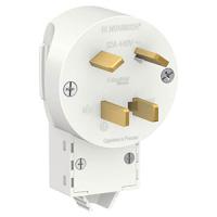 Вилка 32А 440В угловая открытая белый IP20 Бланка Schneider Electric 