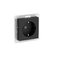AtlasDesign карбон розетка скрытая 1-мест заземление быстрозажим. клем. IP20 
