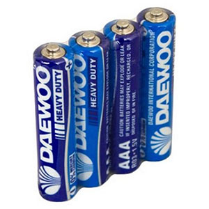 Батарейка AAA(мизинчик) солевая штучно Daewoo 