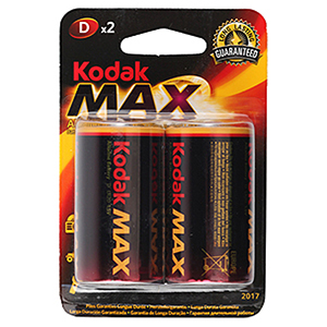 Батарейка D(R20,LR20) алкалиновая BL2 Kodak Max