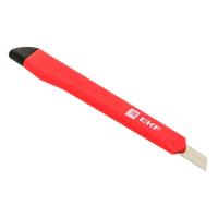 Нож технический с выдвижным лезвием 9мм пластик EKF Master