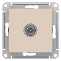 Атлас бежевый розетка TV оконечная скрытая 1-ая