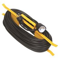 Удлинитель 1-мест 10м ПВС 2*0,75 черный рамка IP20 IEK 